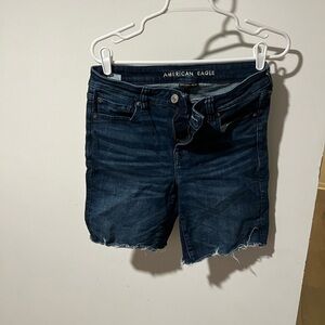 American Eagle Outfitters Women's Deep Blue Jean Shorts